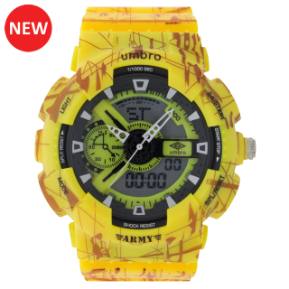 Umbro-041-6 Yellow Camouflaged Rubber